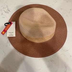 Pink and beige hat